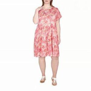 NWT Larky Lark Womens Plus Short Sleeve Shift Dress